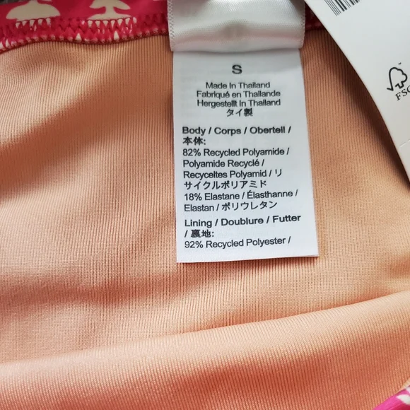 J.Crew floral moderate coverage high waist bikini bottoms, small, pink - Picture 9 of 10